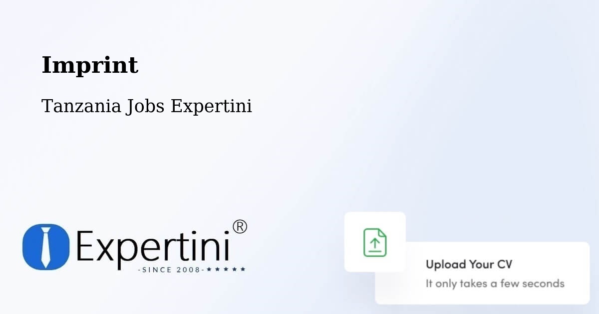 Imprint – Muheza - Tanzania Jobs Expertini